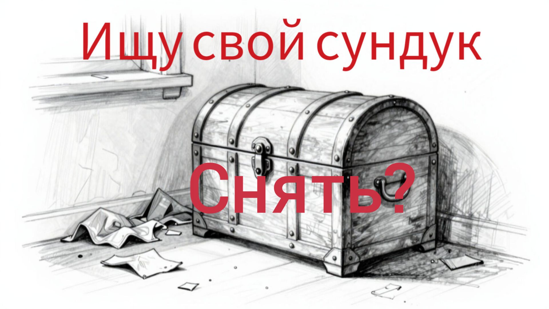 Снять? Видео ищу свой сундук?