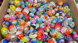 Распаковка множества яиц-сюрпризов и игрушек Kinder Joy | ASMR.👍🥚🤩