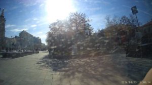 В электробусе по Садовому кольцу.