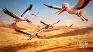 هجرة الطيور كارتون anmy