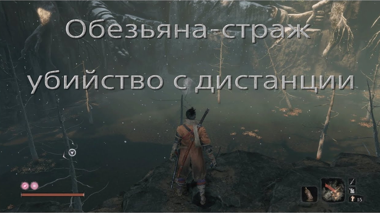 Обезьяна-страж, убийство с дистанции в Sekiro