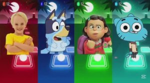 Тайлс Хоп: Музыкальный Баттл — К-Поп Охотники на Демонов, Блуи, Влад и Ники против Гамбола