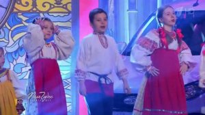 Младший состав фольклорного ансамбля Веснянка на Поле Чудес. Где ж ты был мой чёрный баран.