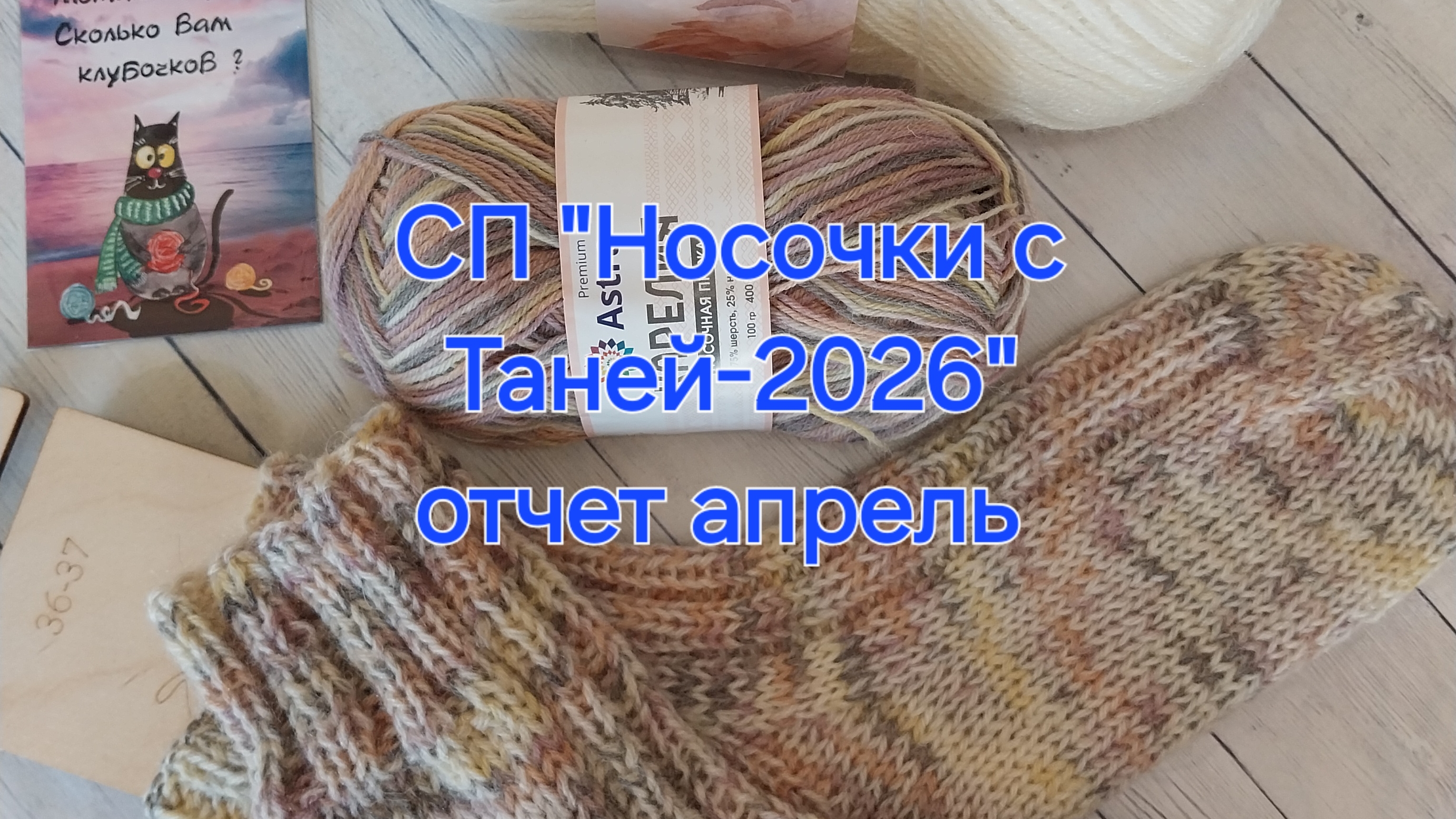 СП "Носочки с Таней-2026".  отчёт за апрель🧦🧦🧶🧶