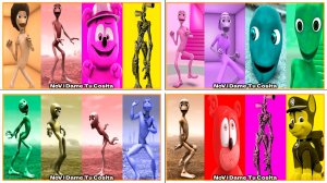 Зелёный Человек Танцует Dame Tu Cosita Music Video Megamix #81-84 в Tiles Hop - NoV