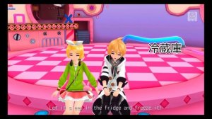 Rin & Len Kagamine -  Frozen Pocky Commercial Перезалив с канала TORA_V4