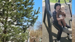 Прогулка с малышом. Природа начинает радовать нас своими красками.🌸🌿🕊🌺💐🦋