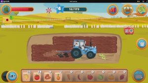 Синий трактор, игра для детей, детское видео, мультики детям,песни и игры, смотреть детские мультики