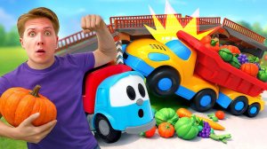 Грузовичок Лева и друзья помогают грузовику! Игрушки машинки для детей