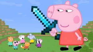 6 спидраннеров Minecraft против ГИГАНТСКОЙ Пеппы