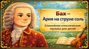 Бах – Ария на струне соль 🎻 Классическая музыка для детей - Слушать онлайн