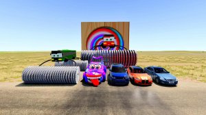 Большой и маленький автобус Молния Маккуин