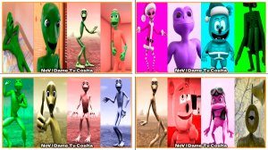 Зелёный Человек Танцует Dame Tu Cosita Music Video Megamix #85-88 в Tiles Hop - NoV