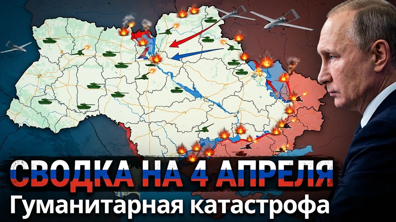 СВОДКА НА 4 АПРЕЛЯ, КАРТА СВО СЕГОДНЯ, НОВОСТИ , СВО НА УКРАИНЕ, ВОЙНА ИРАН 2026 ЮРИЙ ПОДОЛЯКА
