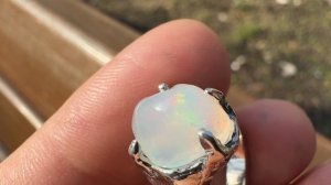 Кольцо с опалом