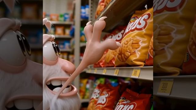 1 серия буба ии но это в Pixverse (как Буба украл чипсы)