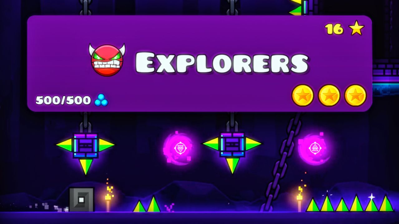 Прохожу ПОЛНУЮ ВЕРСИЮ Explorers в Geometry Dash смотреть онлайн