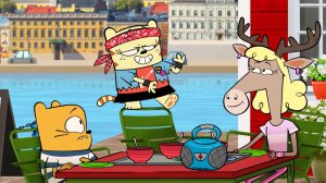 Олли и Мун,  66 серия. Коты-рокеры в Финляндии