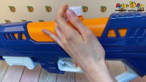 352717 Пистолет водяной Lanson Toys с двойным соплом сине-оранжевый 850мл