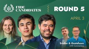 Шахматы Турнир претендентов ФИДЕ 2026 | Прямая трансляция 5-го тура