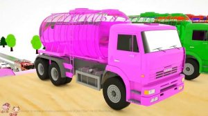 Учим цвета для детей с помощью полицейского патруля и шинной преграды — учимся цветам заменяя колеса