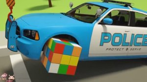 Учим цвета с помощью трактора, футбольного мяча, шины — изучаем цвета, сломанного грузовика