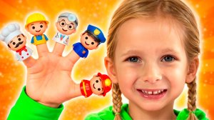 Пальчиковая семья с профессиями : Весело поем вместе с Майей и Машей+ Детские сборники