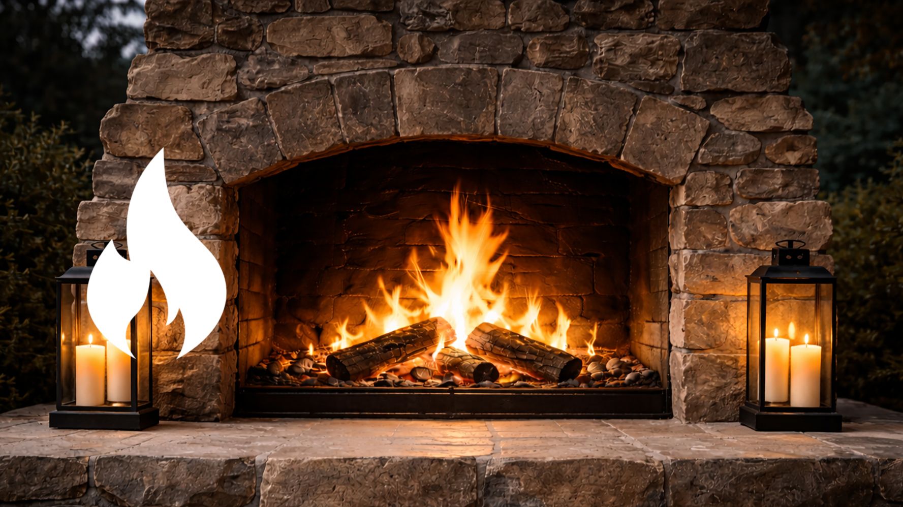 камин 3 часа • лес костёр без музыки • для сна и отдыха 🔥 • фоновое видео