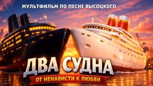 "ДВА СУДНА" — от ненависти к любви | Мультфильм по песне Высоцкого
