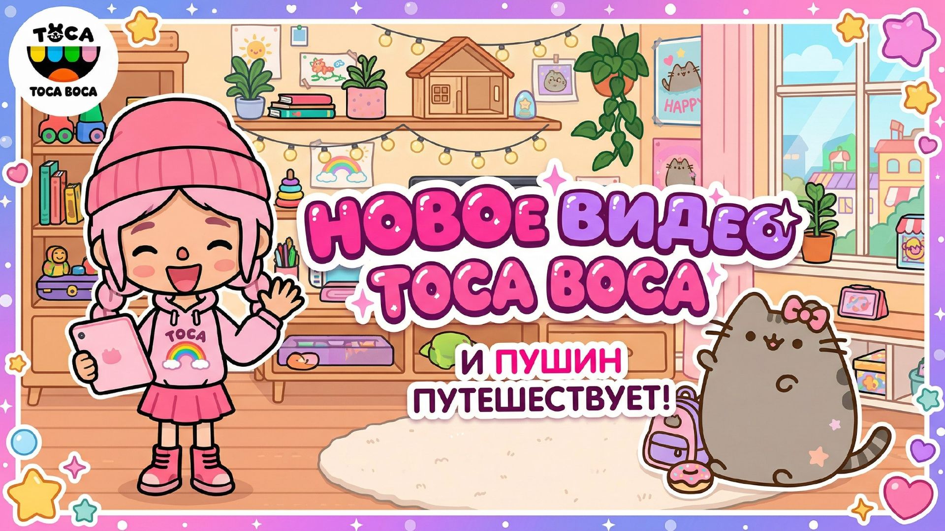 Строим ПУШИН в неоновом доме Тока Бока! Bella & Pusheen!