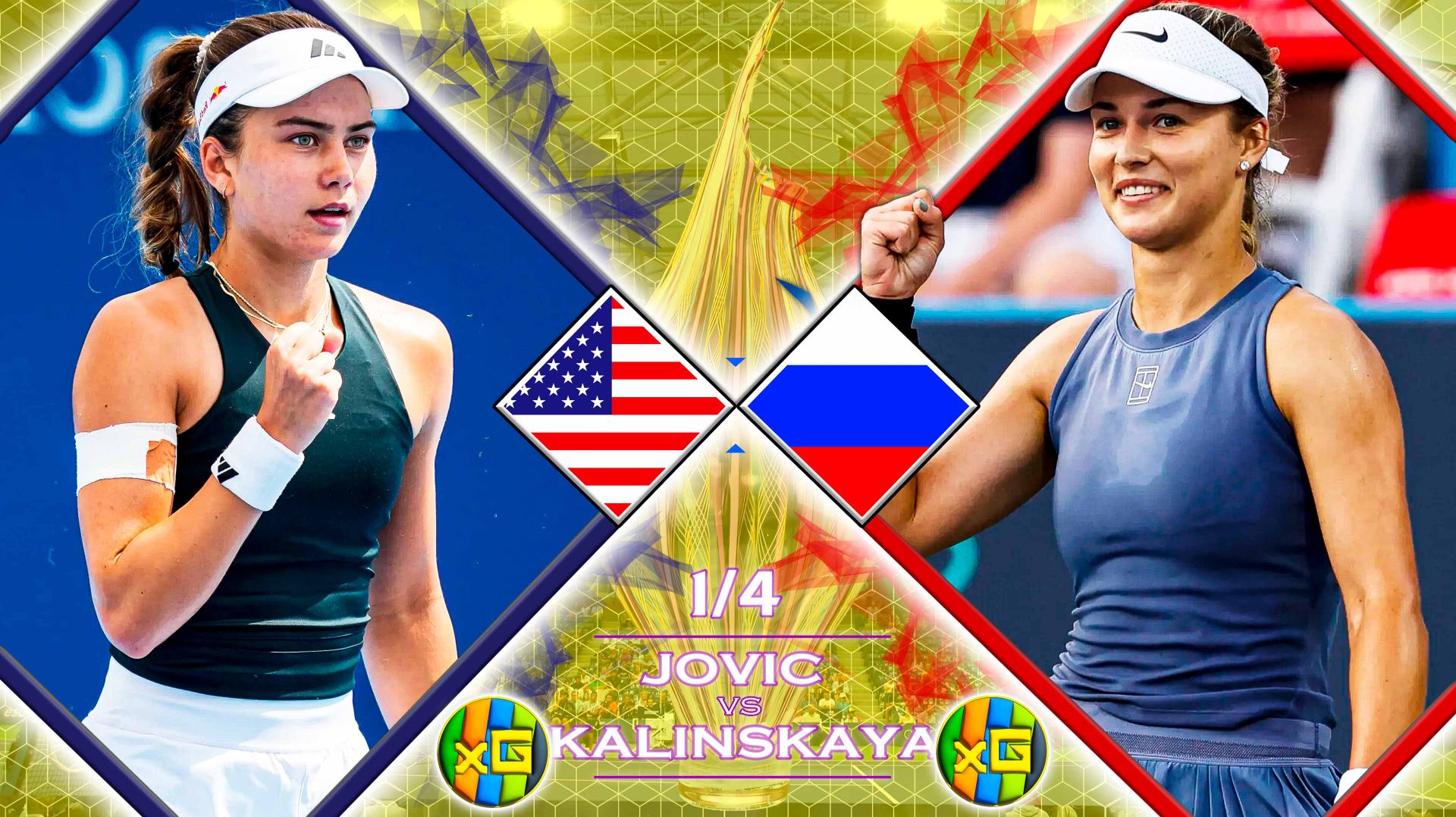 Йович - Калинская | WTA ЧАРЛСТОН | 03.04.2026 | Прямая трансляция | XG