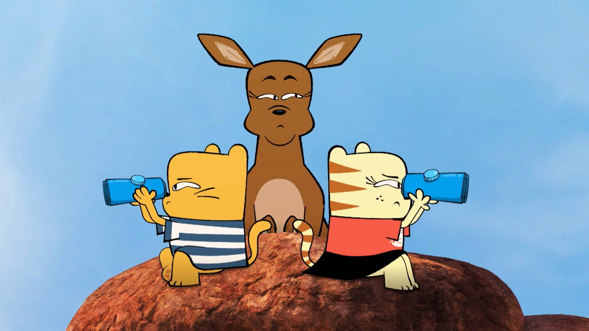 Олли и Мун,  24 серия. Гонка за австралийским кенгуру