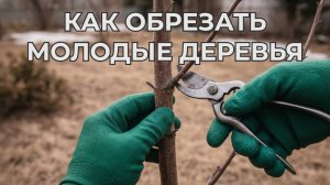 КАК ОБРЕЗАТЬ МОЛОДЫЕ ДЕРЕВЬЯ и САЖЕНЦЫ ПРАВИЛЬНО! Обрезка без вреда