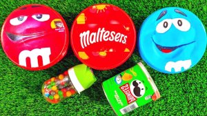 Мультики для детей. Конфетки в 3 ярких больших баночках. Мультики конфетки для малышей