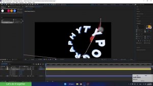34. Animating 3D text on path