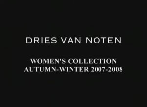 Показ женской коллекции Dries Van Noten осень-зима 2007-2008 (без звука)