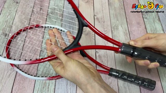 Набор для игры в теннис в сумке с антискользящей намоткой на рукоятках - видео