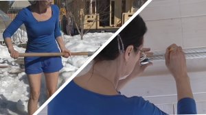 6 соток 24 марта 2026 года. Хроника.  Креплю карниз для штор Винтаж.