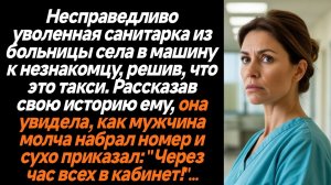 Жизненные истории/Несправедливо уволенная санитарка из больницы села в машину к незнакомцу, решив,