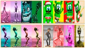 Зелёный Человек Танцует Dame Tu Cosita Music Video Megamix #93-96 в Tiles Hop - NoV