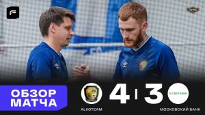 ALKOTEAM	4 - 3	Московский банк
