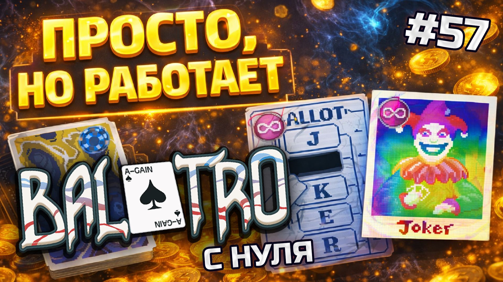 BALATRO С НУЛЯ #57 | САМАЯ СИЛЬНАЯ СВЯЗКА В BALATRO? Фоточад тащит всё / GHOST DECK, BLUE STAKE (L5)