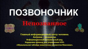 ПОЗВОНОЧНИК.НЕПОЗНАННОЕ.