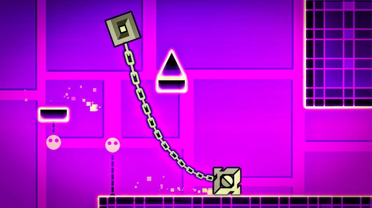Играем в Geometry Dash СО СМЕРТЕЛЬНОЙ СВЯЗЬЮ смотреть онлайн