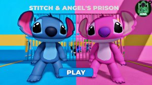 Стич и побег Ангела из тюрьмы! #Obby Игровой процесс #roblox