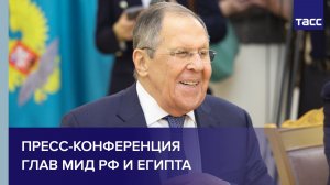 Пресс-конференция глав МИД РФ и Египта