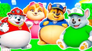 ЩЕНЯЧИЙ ПАТРУЛЬ СТАЛИ ТОЛСТЫМИ СКАЙ МАРШАЛ ГОНЩИК в МАЙНКРАФТ