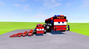 Большой и маленький полицейский автобус