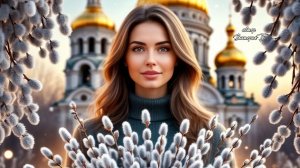 Пора освящать вербу! С вербным воскресеньем. Роскошная музыкальная открытка.