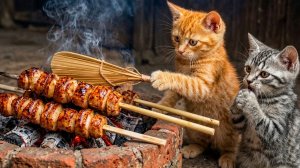 Мои Котята покажут вам, как приготовить: Шашлыки